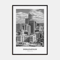Indianapolis Portrait B&W No 1 Poster