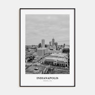 Indianapolis Portrait B&W No 2 Poster