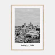 Indianapolis Portrait B&W No 2 Poster