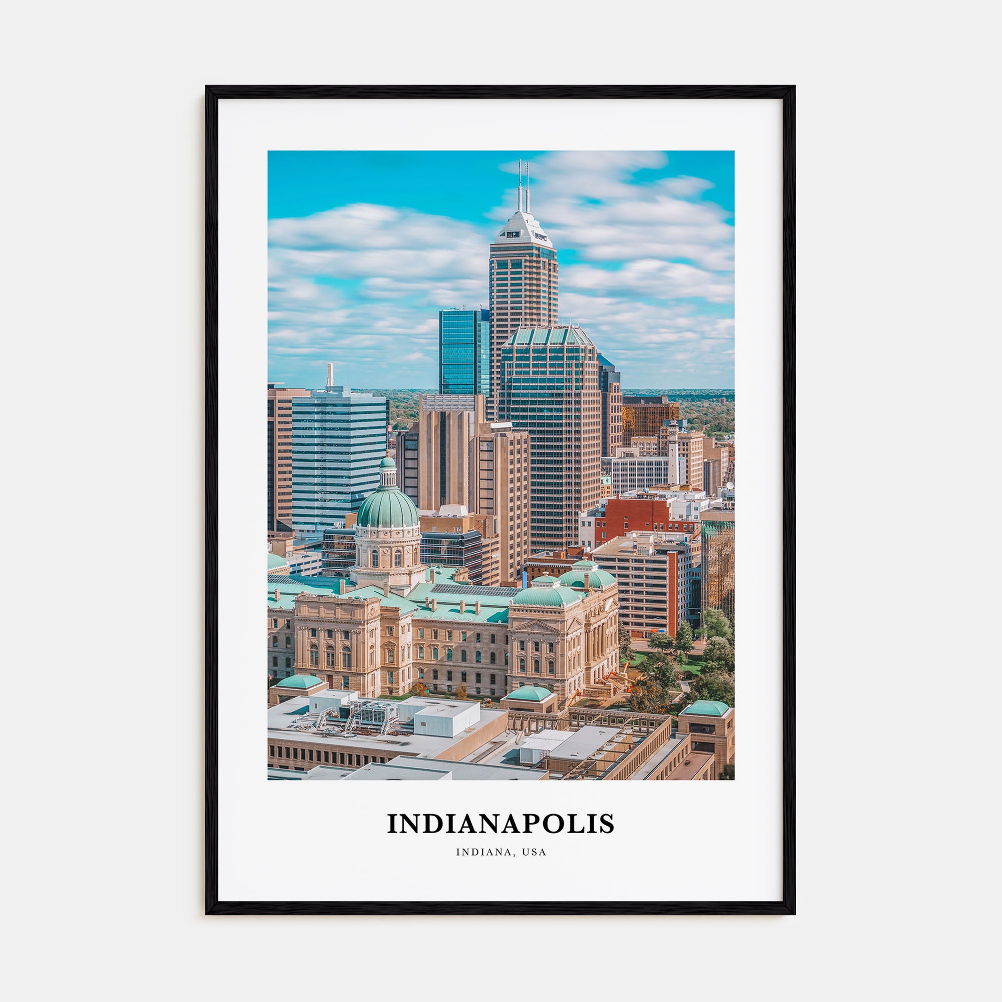 Indianapolis Portrait Color No 1 Poster