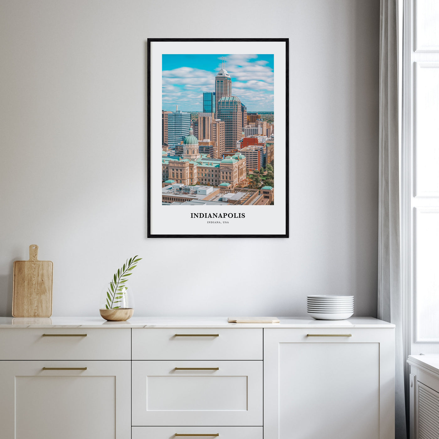 Indianapolis Portrait Color No 1 Poster