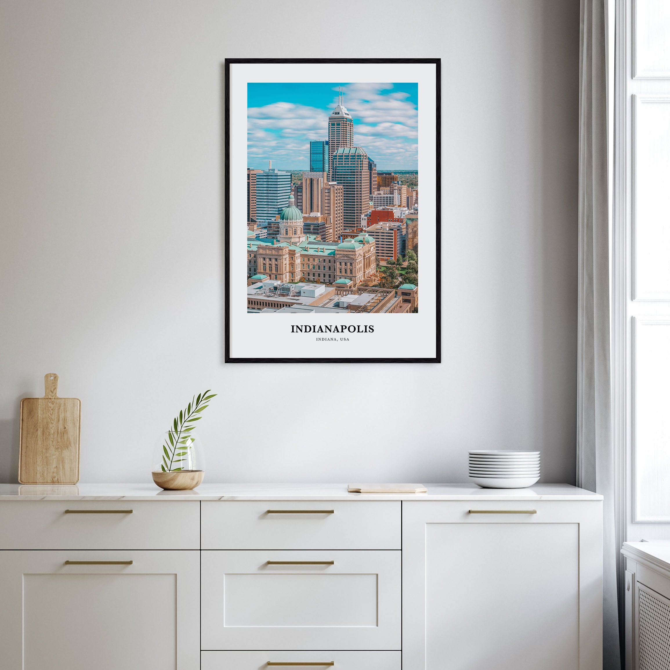 Indianapolis Portrait Color No 1 Poster