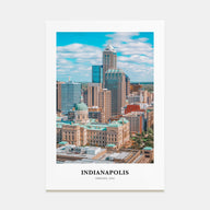 Indianapolis Portrait Color No 1 Poster