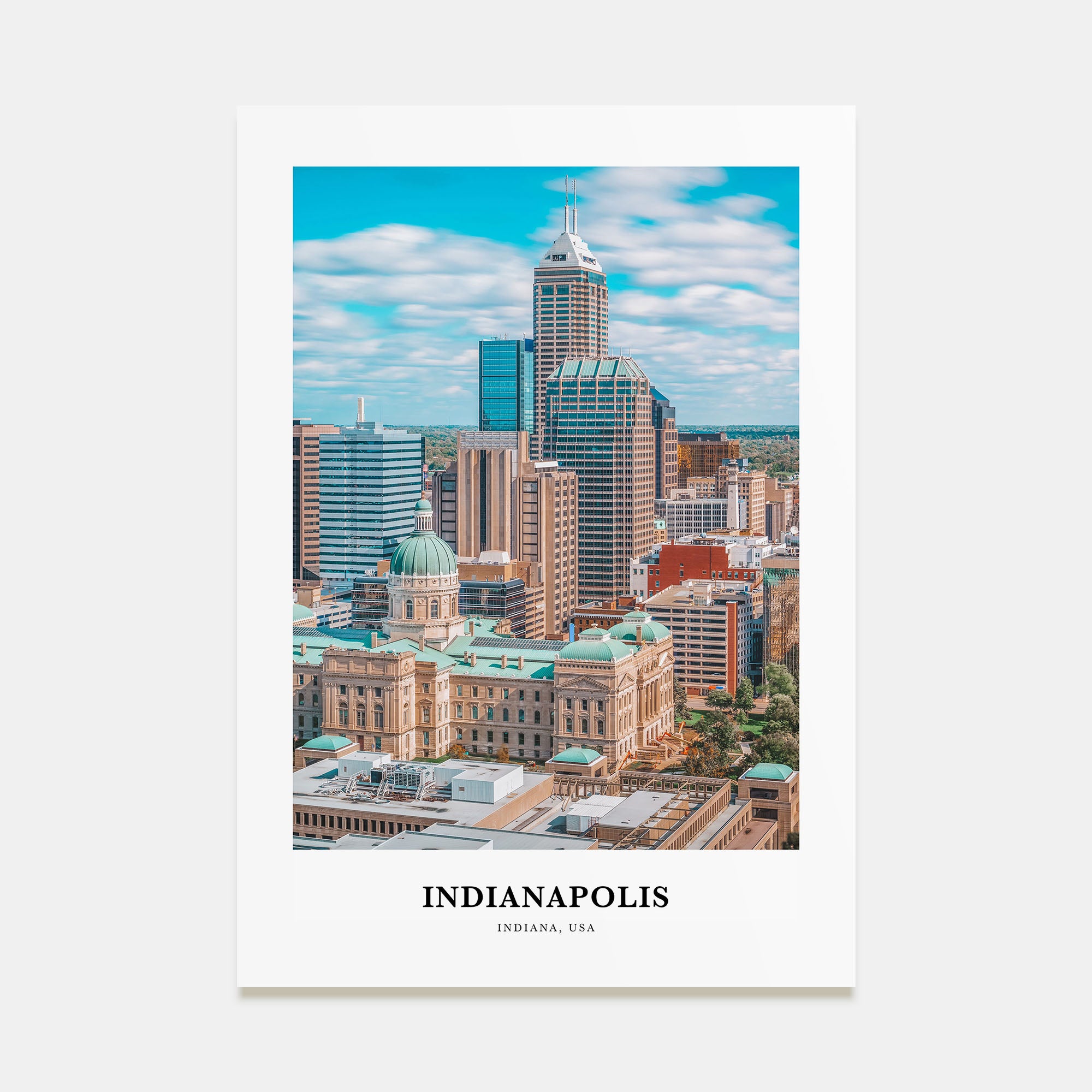 Indianapolis Portrait Color No 1 Poster