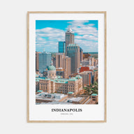 Indianapolis Portrait Color No 1 Poster