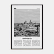 Indianapolis Travel B&W No 2 Poster