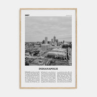Indianapolis Travel B&W No 2 Poster