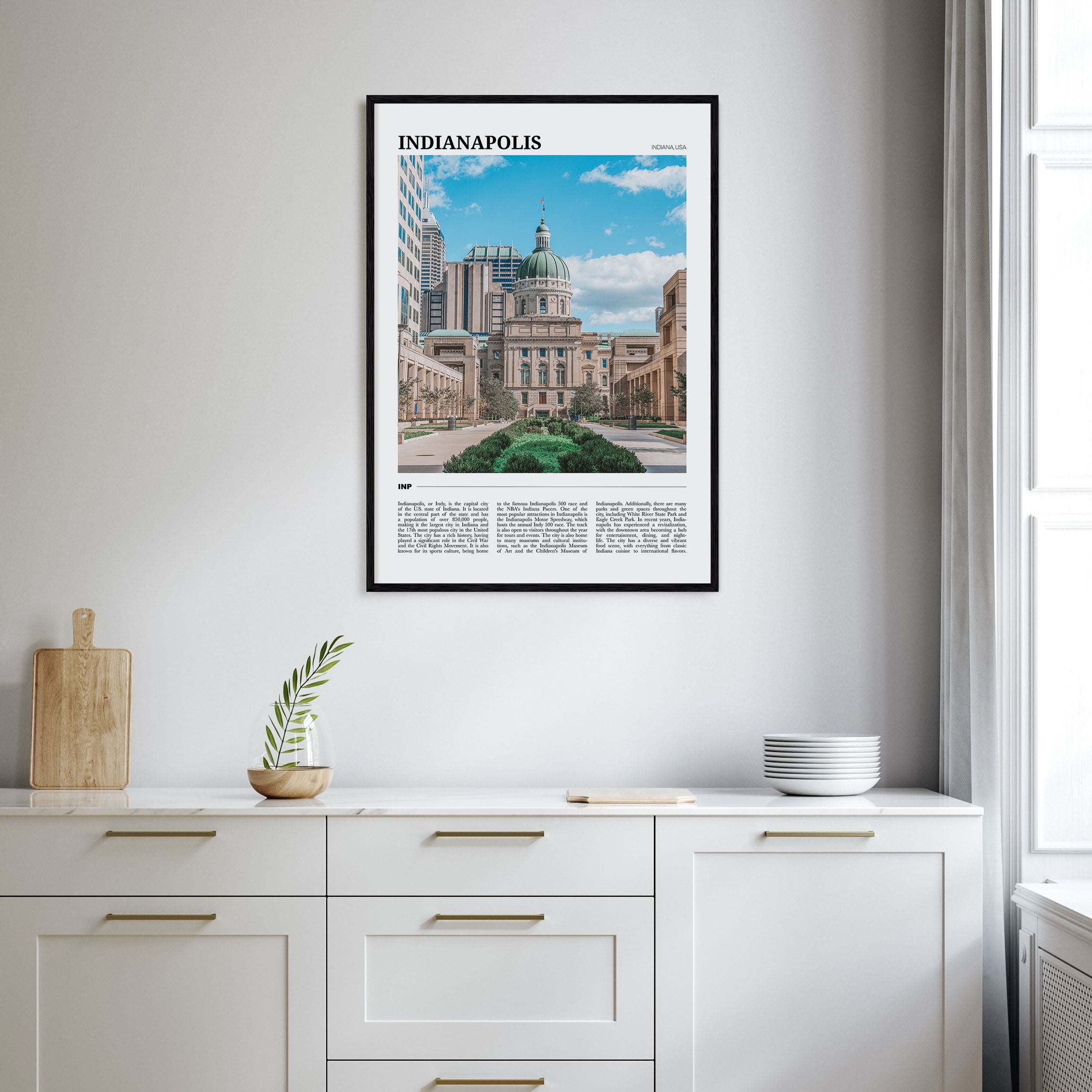 Indianapolis Travel Color No 2 Poster