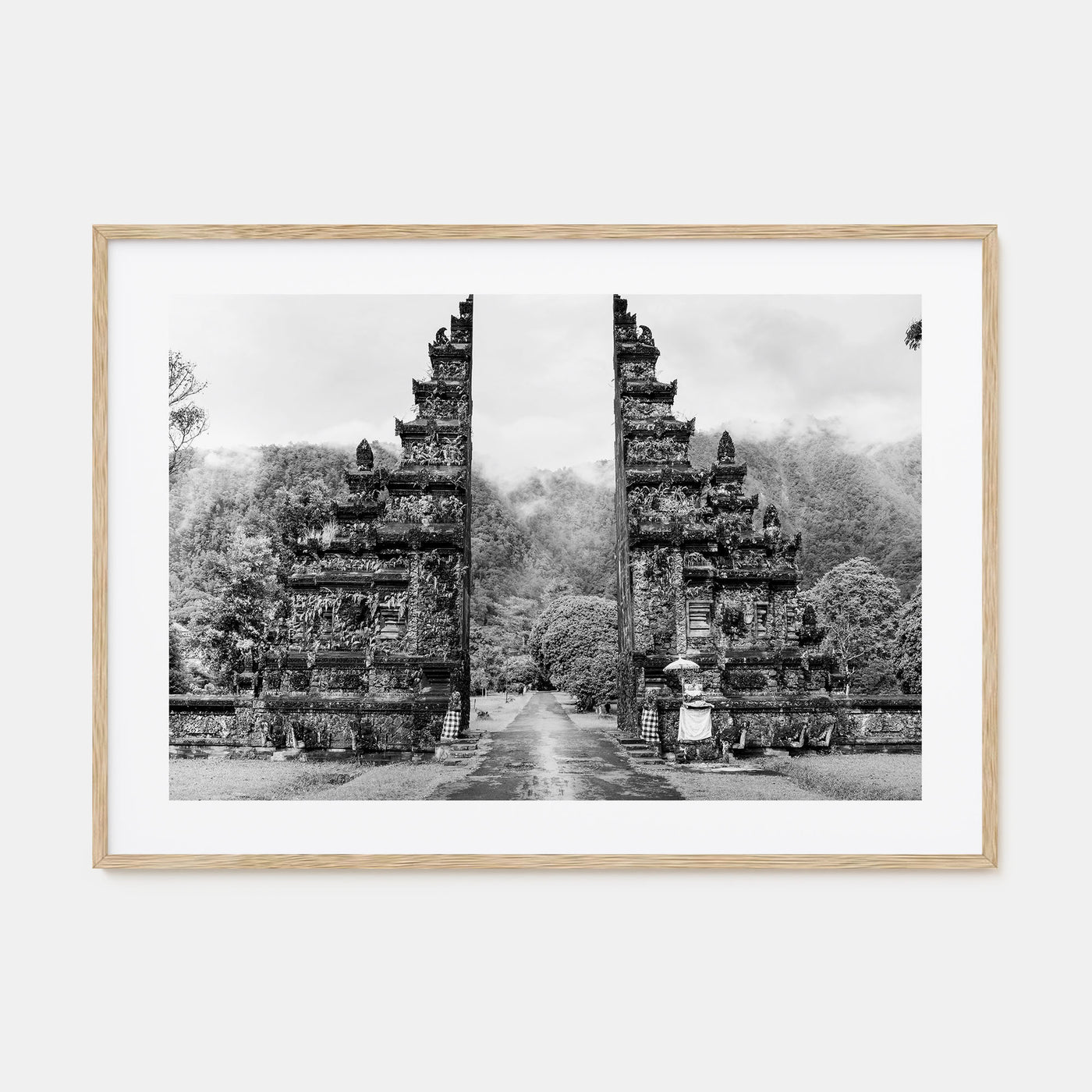 Indonesia Landscape B&W Poster