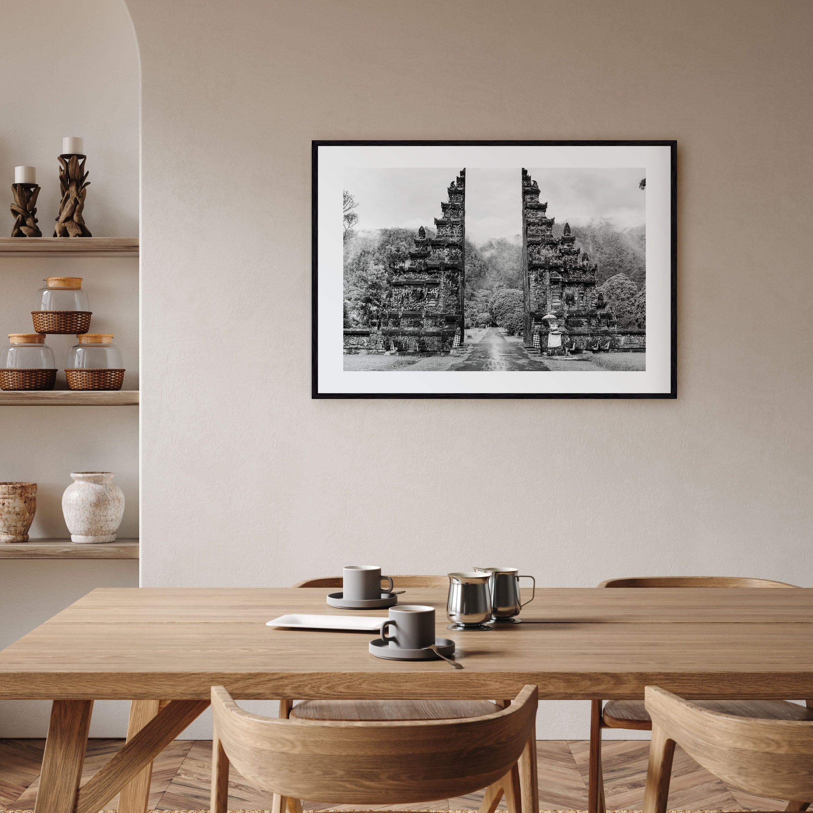 Indonesia Landscape B&W Poster