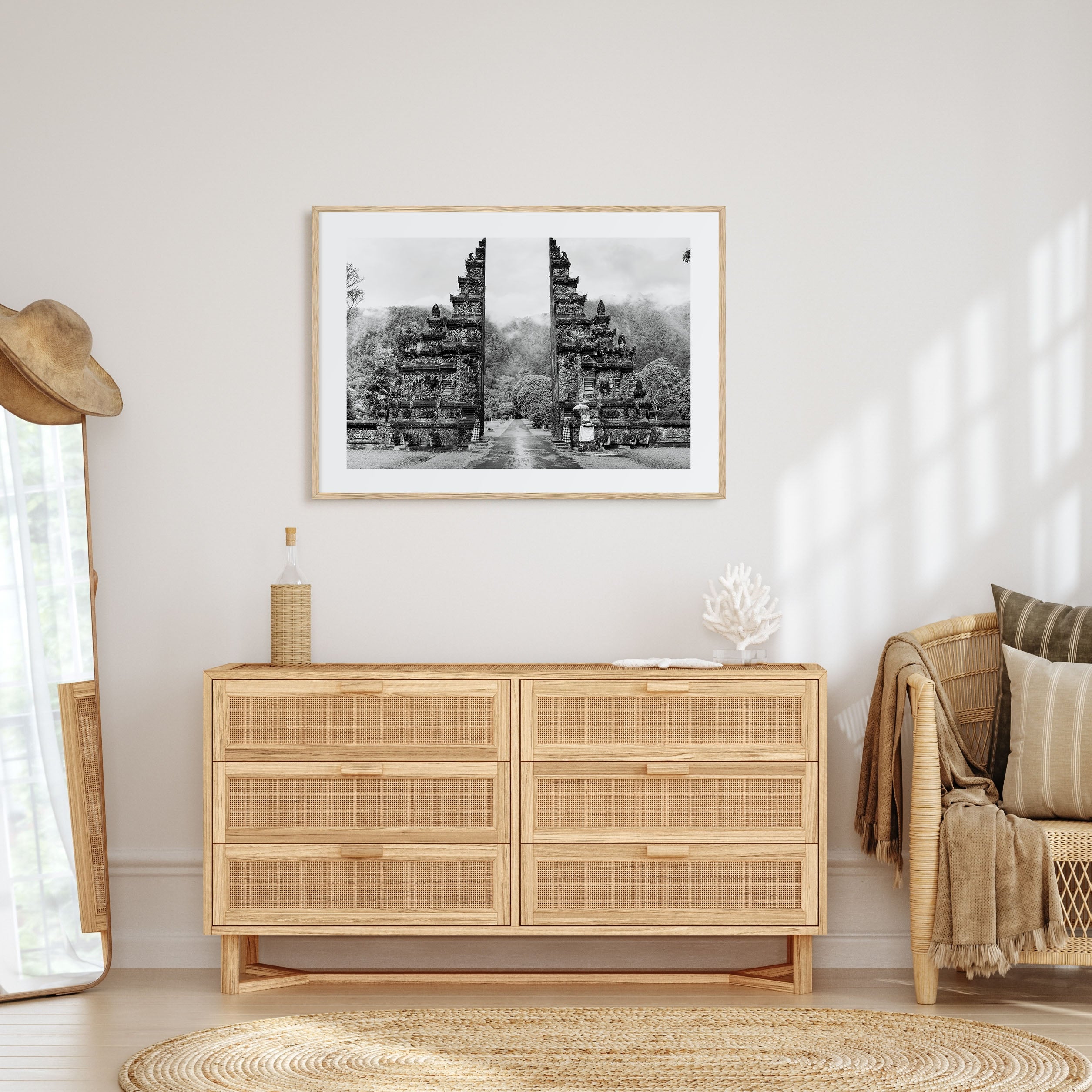 Indonesia Landscape B&W Poster