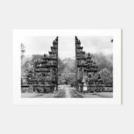 Indonesia Landscape B&W Poster