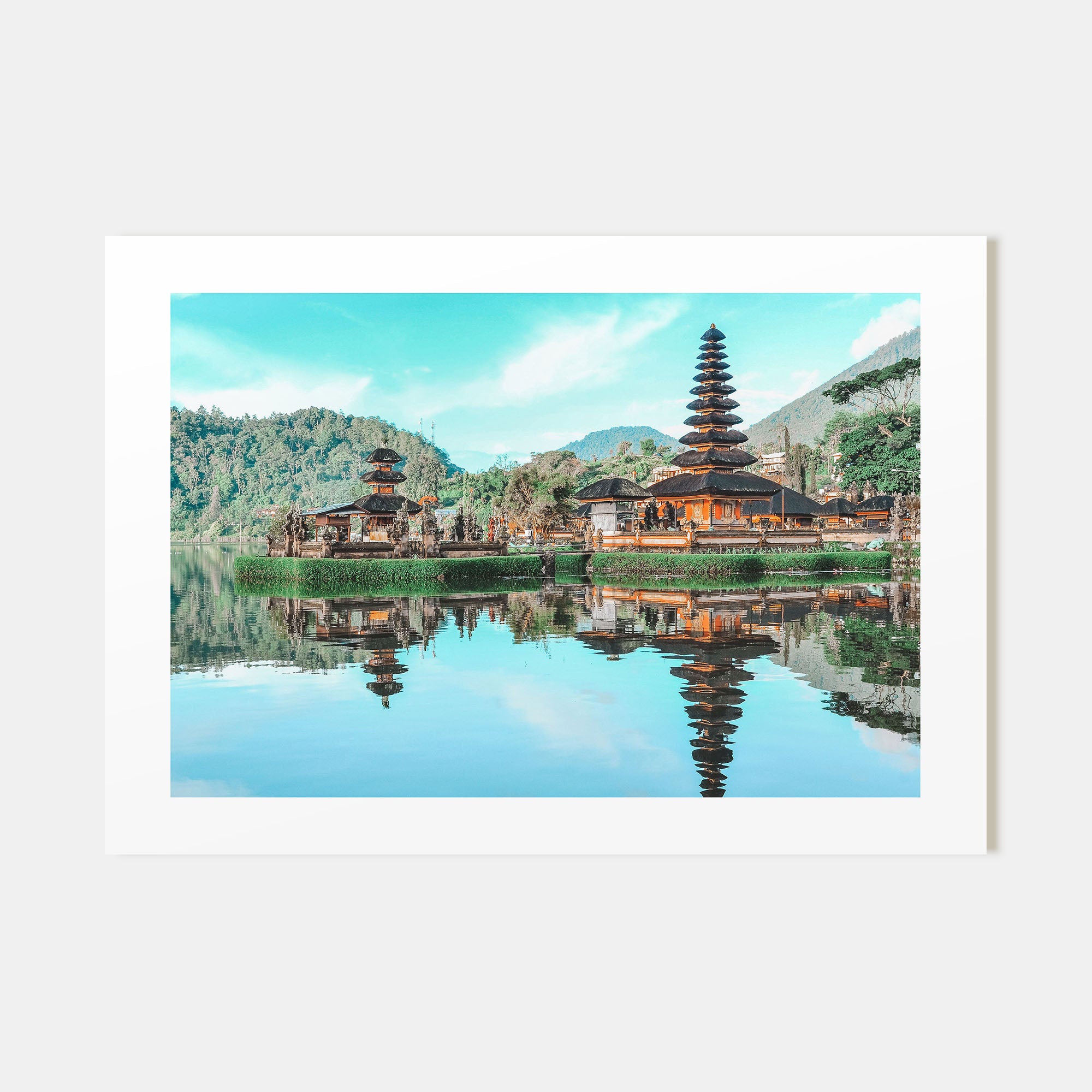 Indonesia Landscape Color Poster