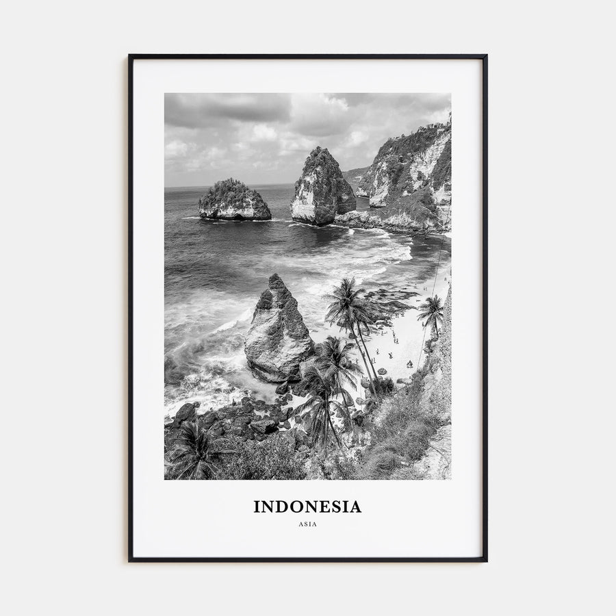 Indonesia Portrait B&W No 1 Poster
