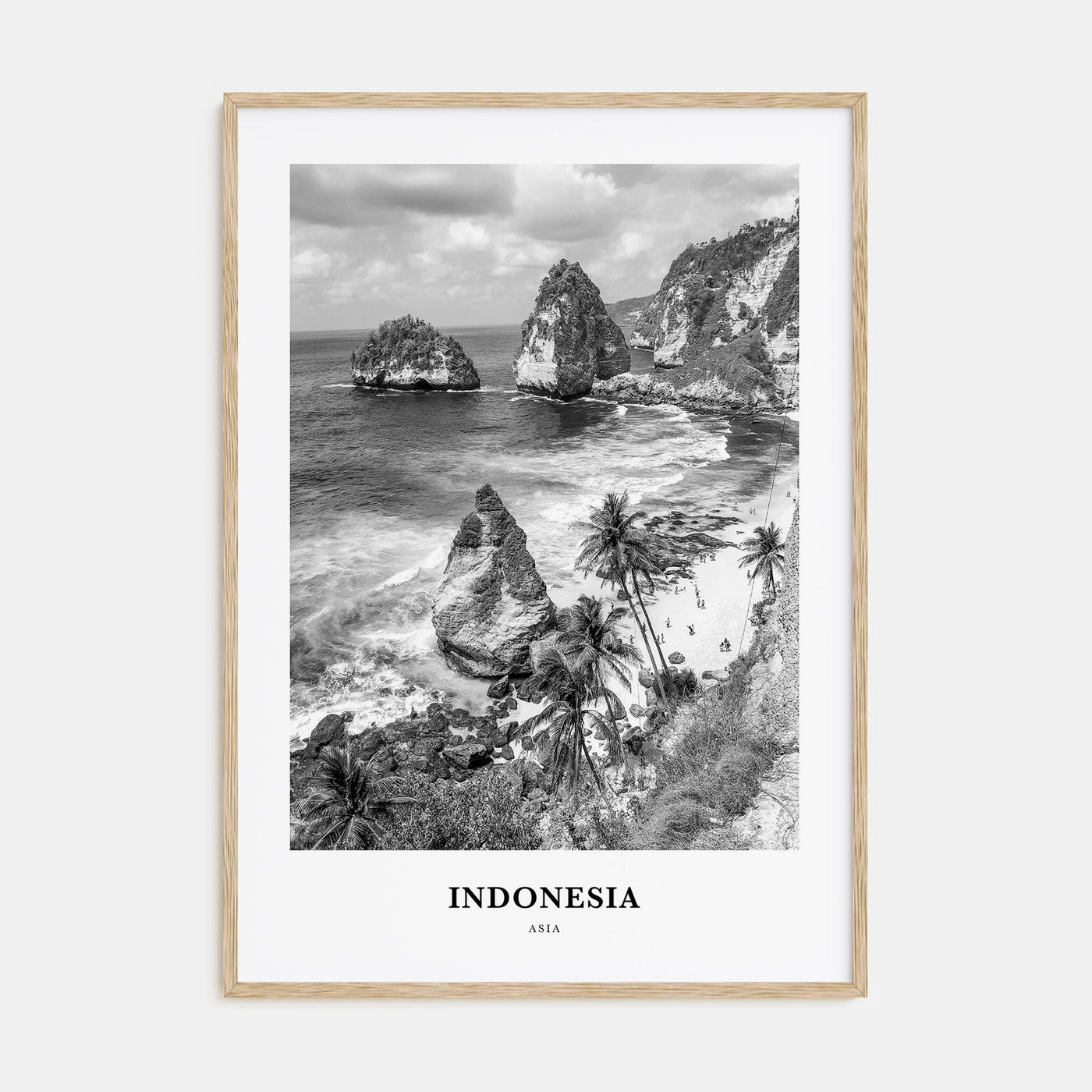 Indonesia Portrait B&W No 1 Poster
