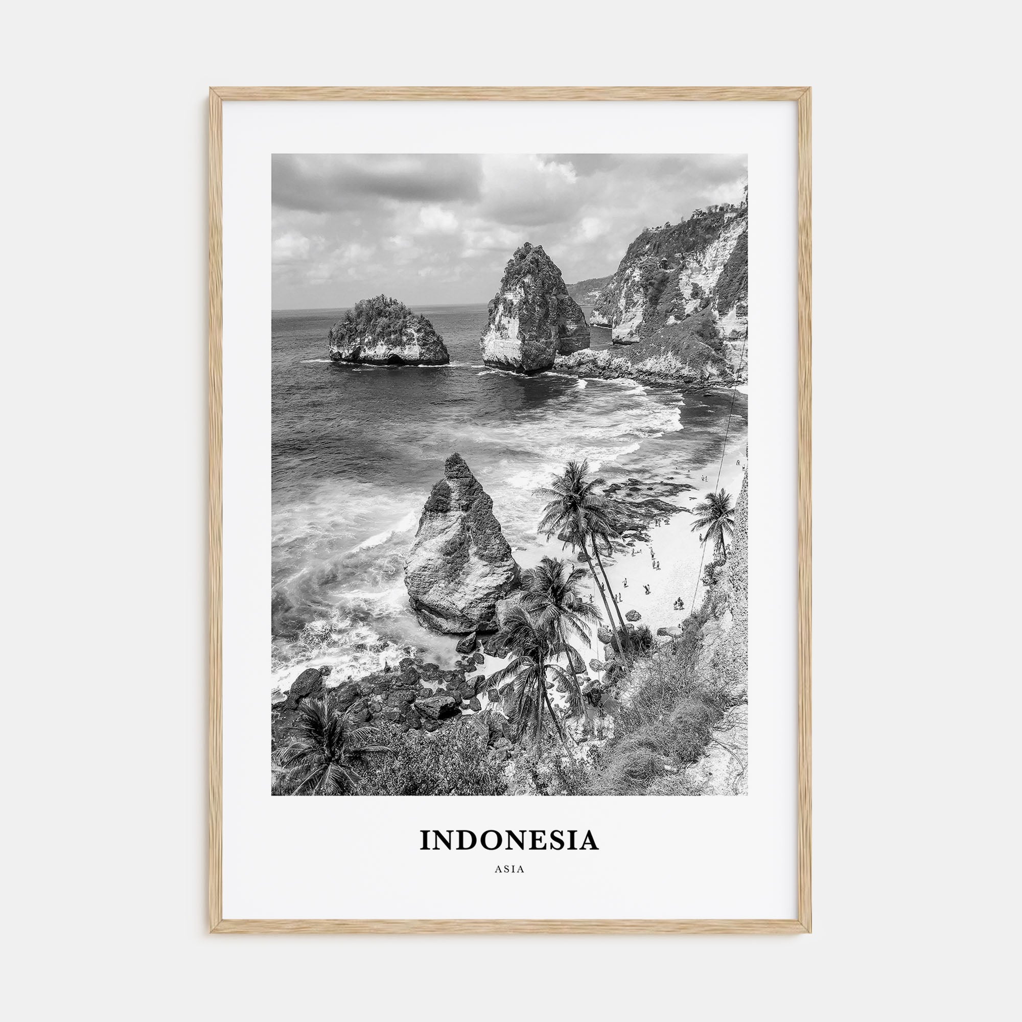 Indonesia Portrait B&W No 1 Poster