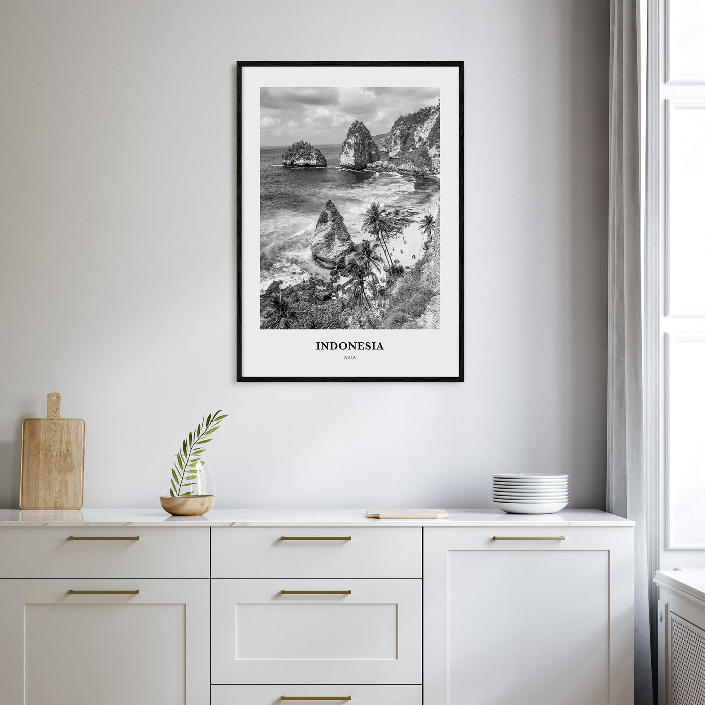 Indonesia Portrait B&W No 1 Poster