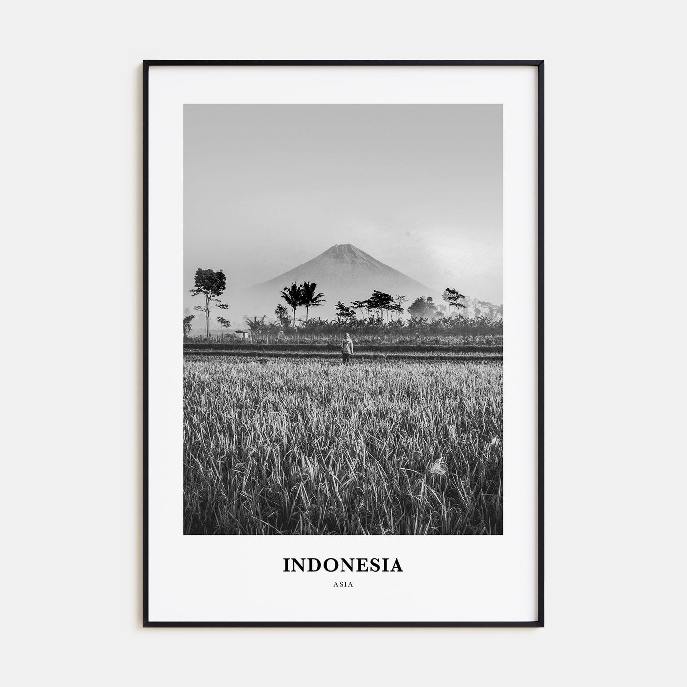 Indonesia Portrait B&W No 2 Poster