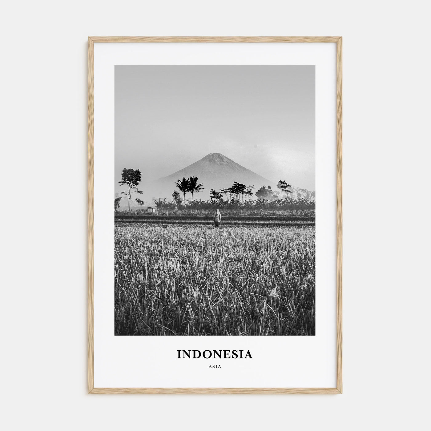 Indonesia Portrait B&W No 2 Poster