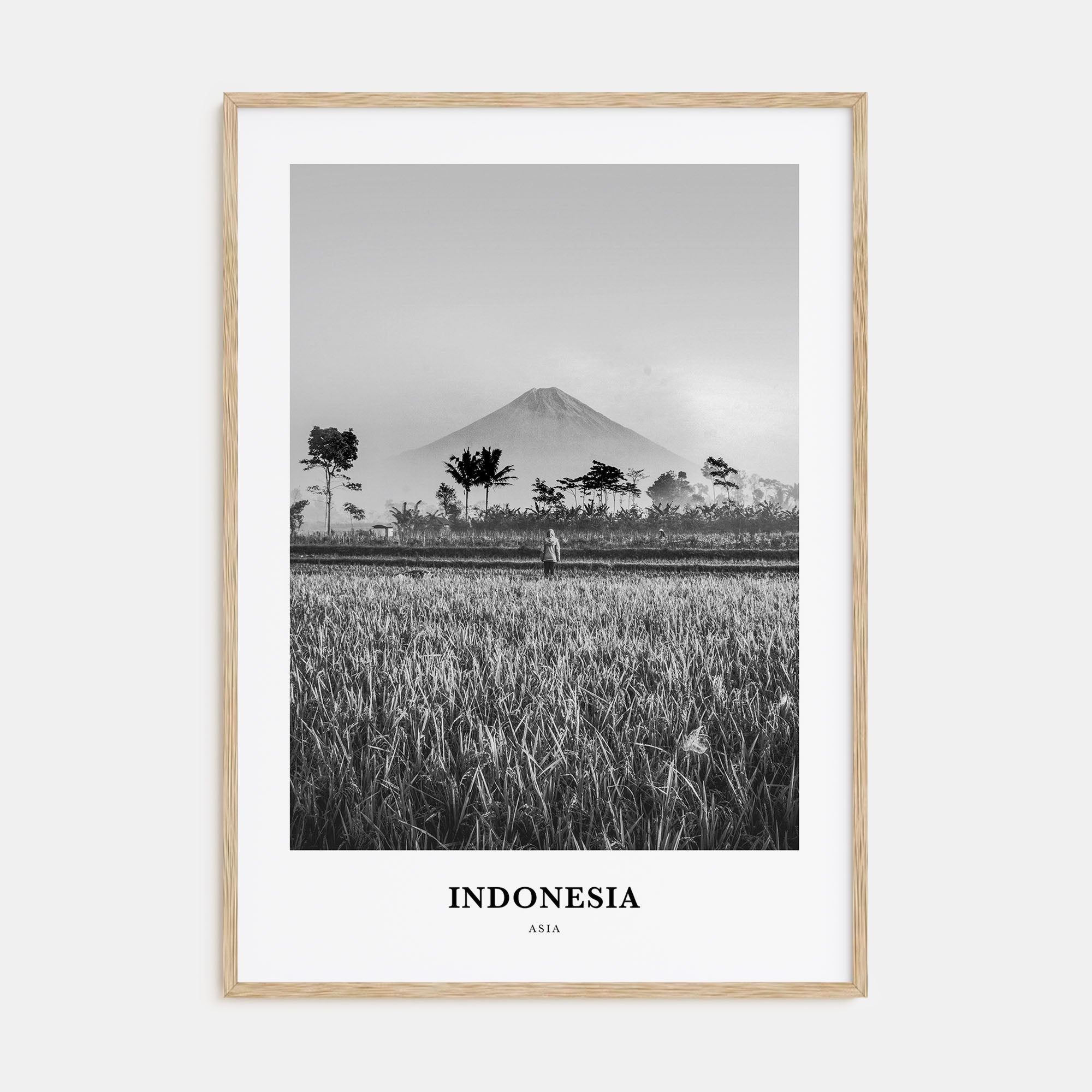 Indonesia Portrait B&W No 2 Poster