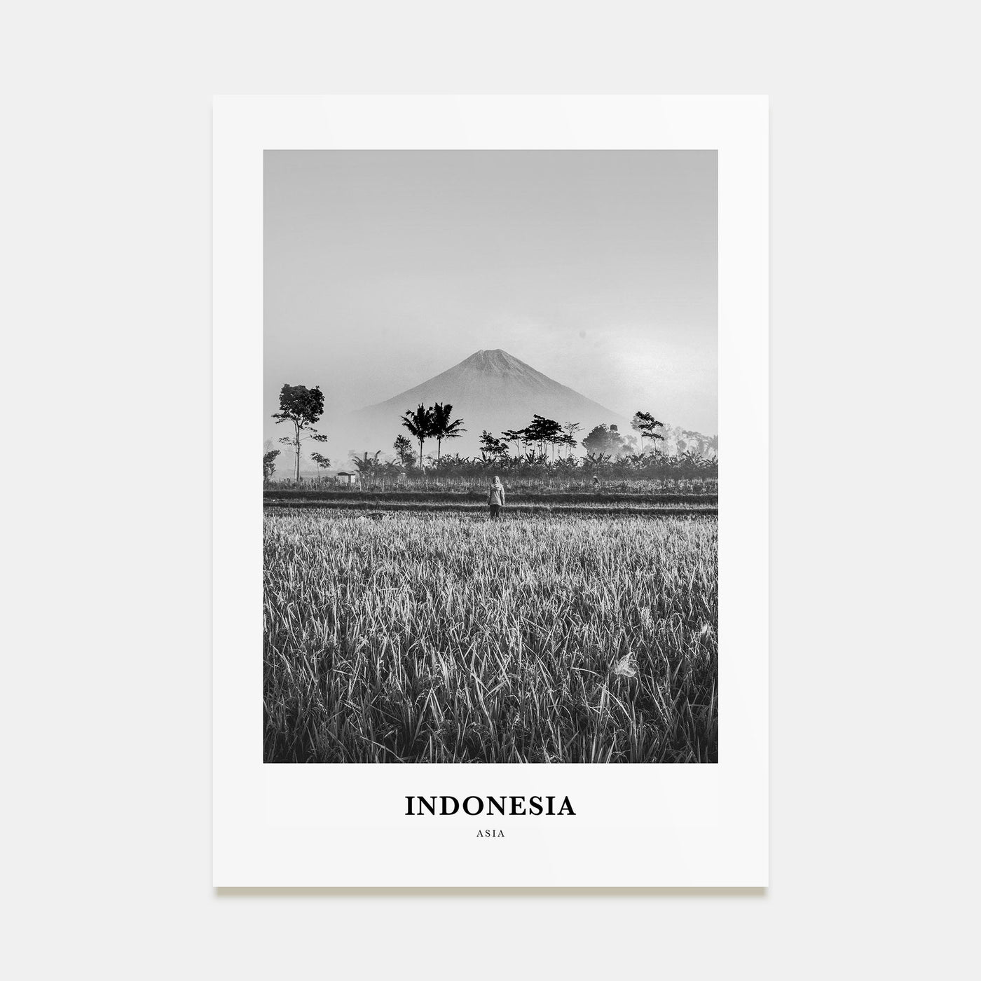 Indonesia Portrait B&W No 2 Poster