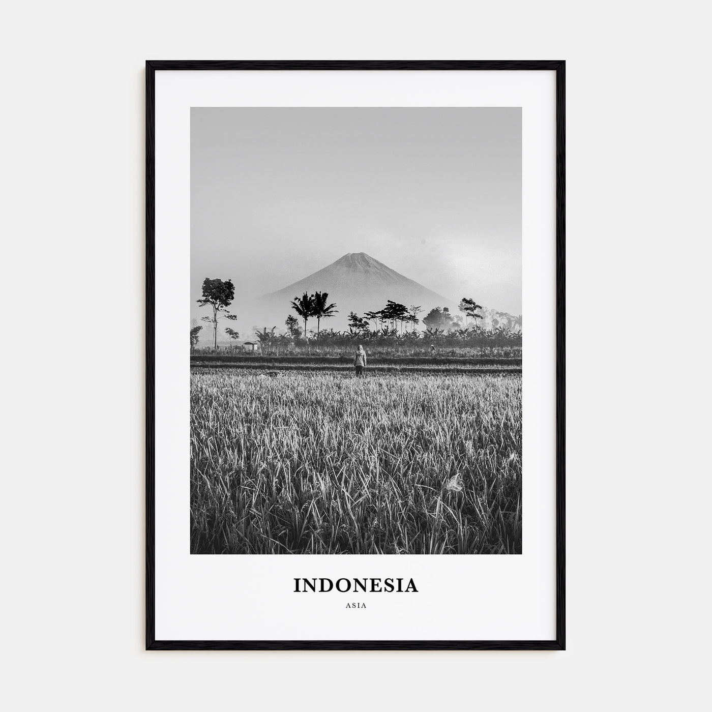 Indonesia Portrait B&W No 2 Poster