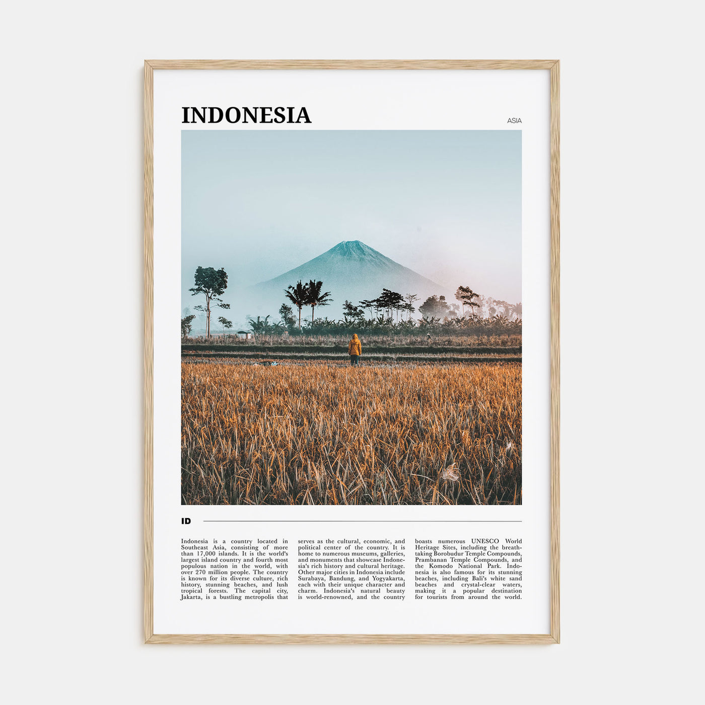 Indonesia Travel Color Poster