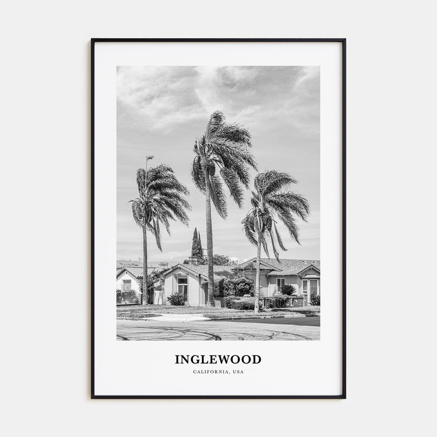 Inglewood Portrait B&W Poster