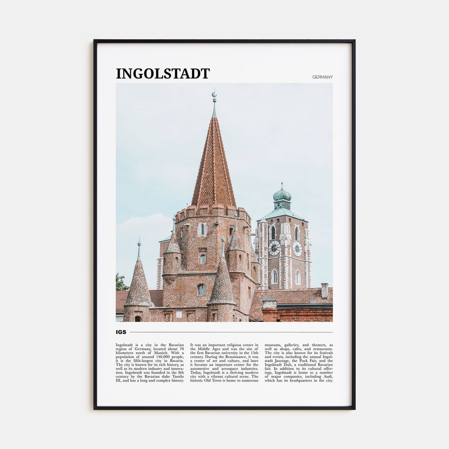 Ingolstadt Travel Color Poster