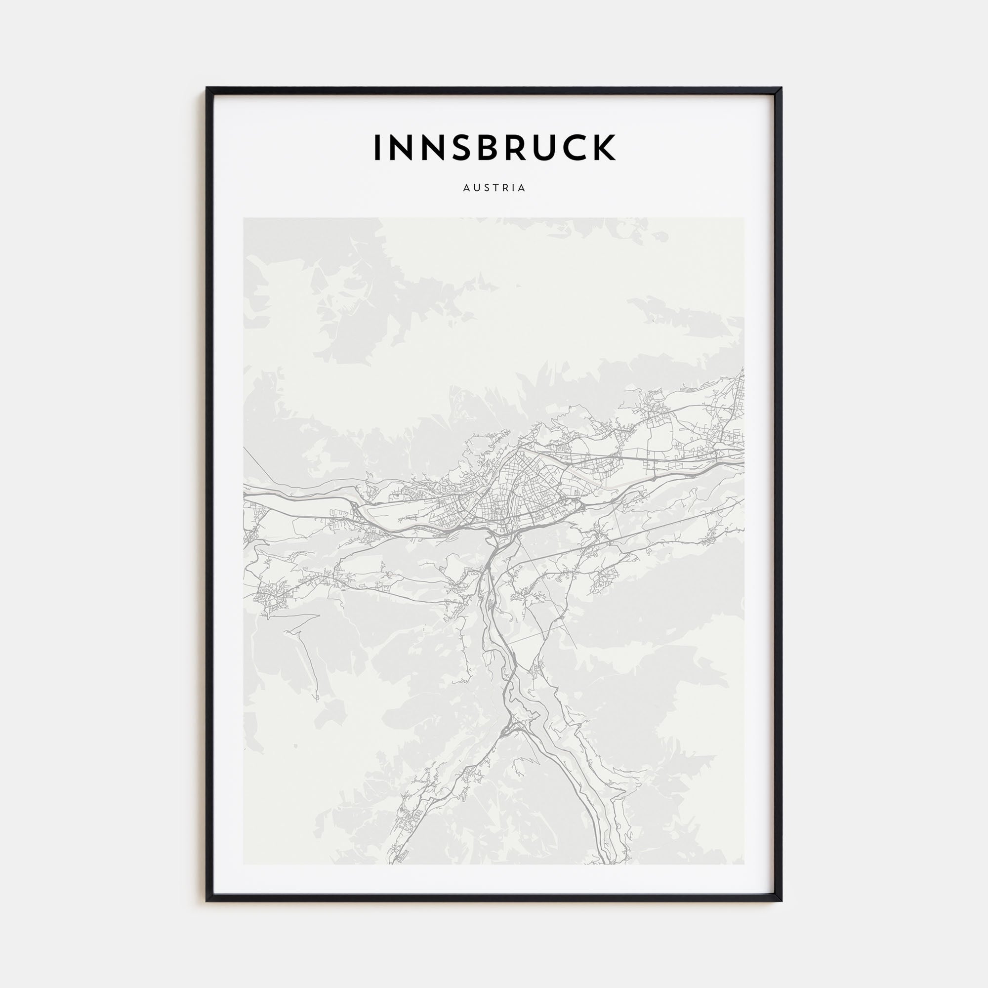 Innsbruck Map Portrait Poster