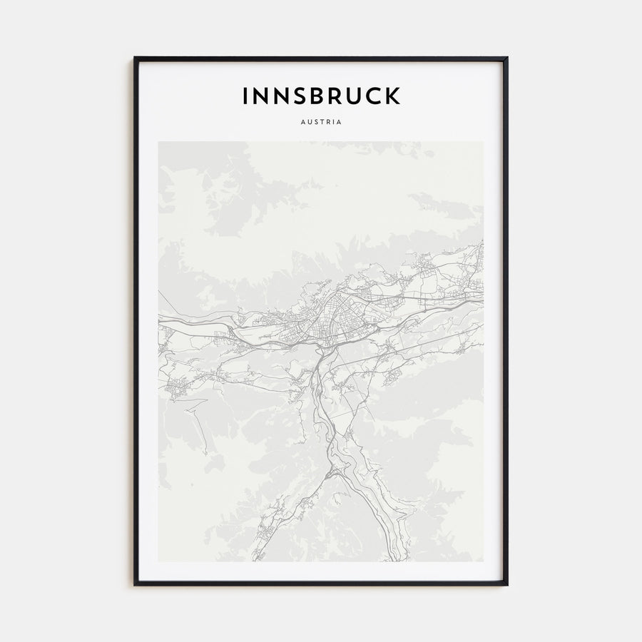 Innsbruck Map Portrait Poster