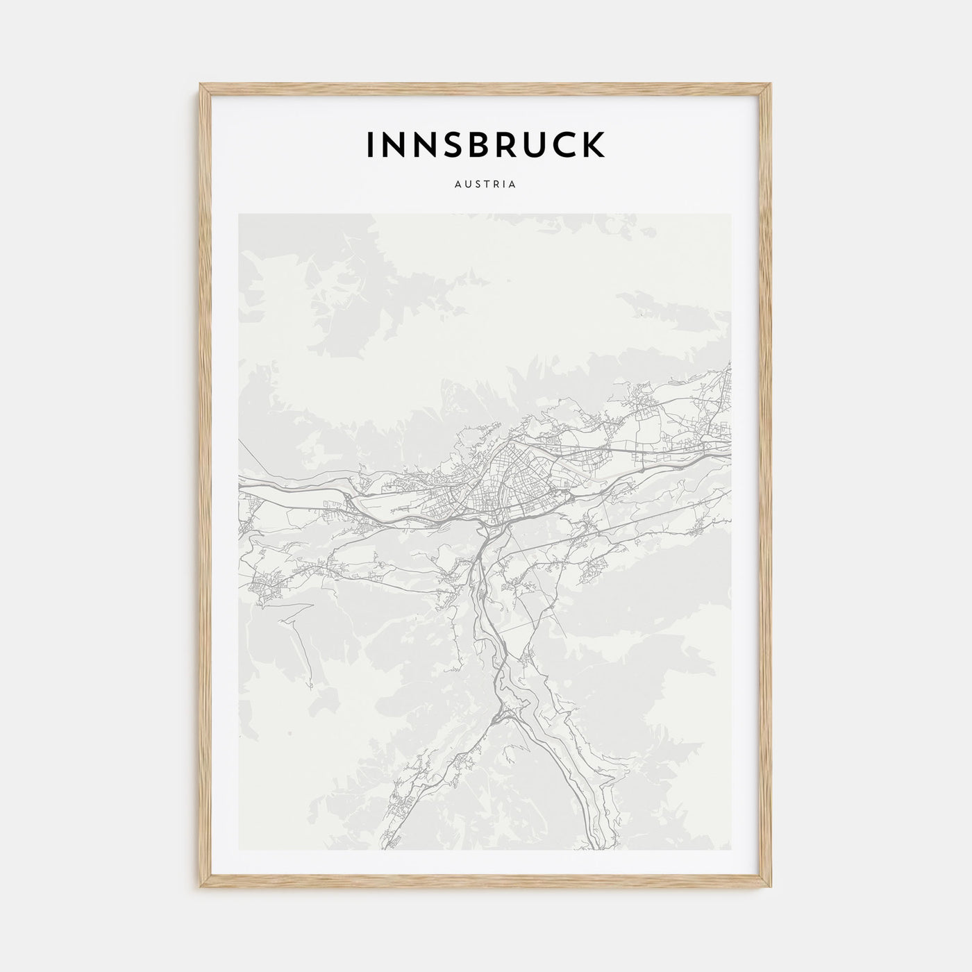Innsbruck Map Portrait Poster
