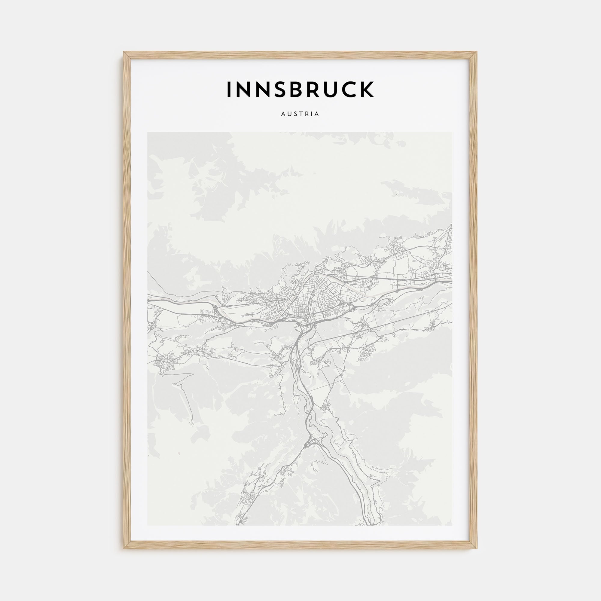Innsbruck Map Portrait Poster