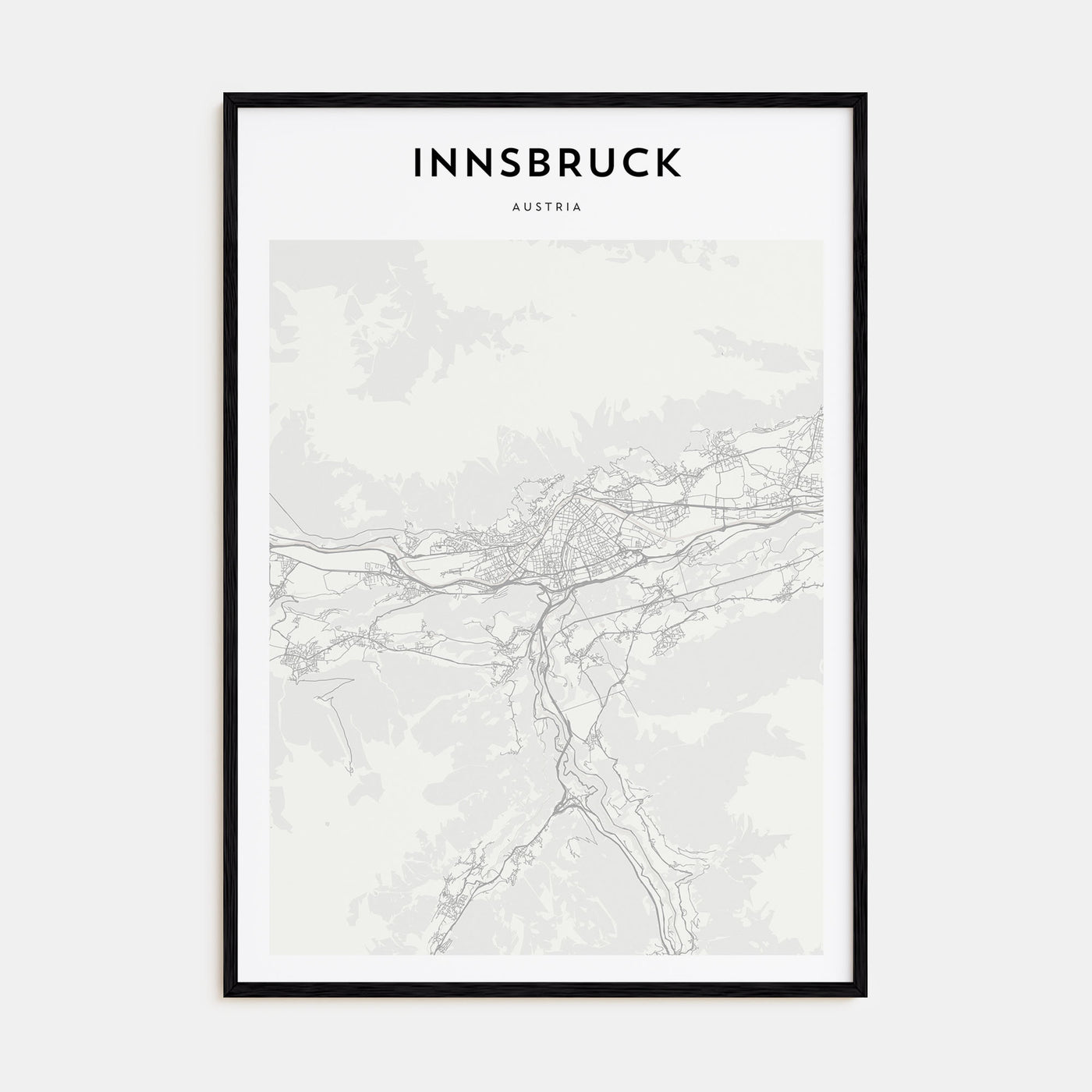 Innsbruck Map Portrait Poster