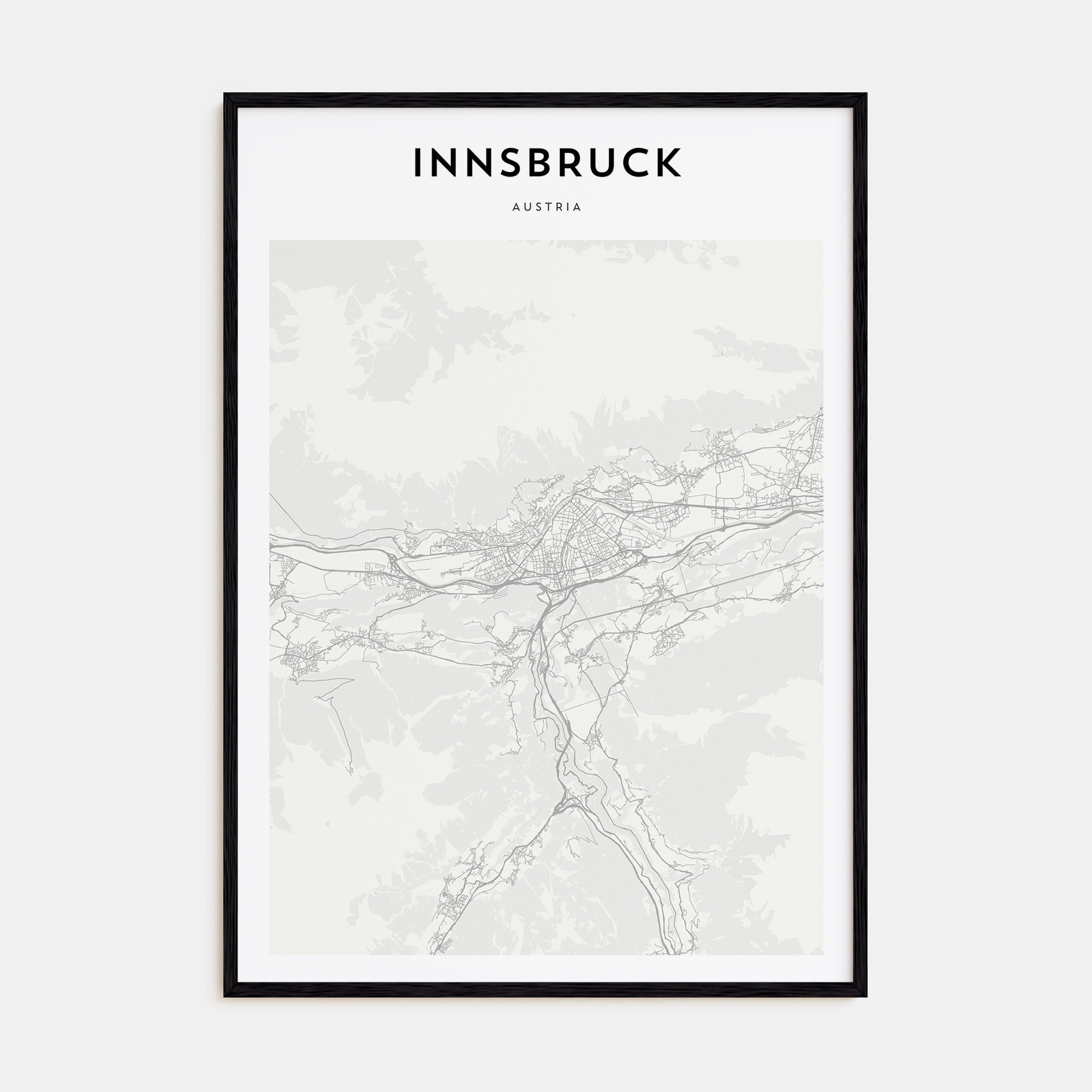 Innsbruck Map Portrait Poster