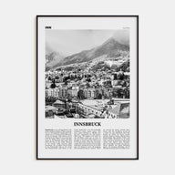 Innsbruck Travel B&W Poster
