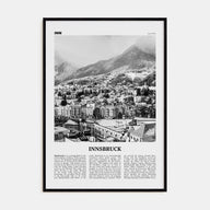 Innsbruck Travel B&W Poster