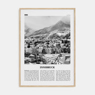 Innsbruck Travel B&W Poster