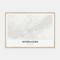 Interlaken Map Landscape Poster