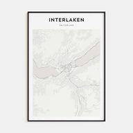 Interlaken Map Portrait Poster