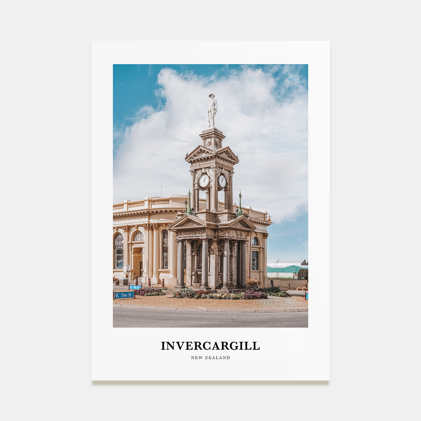 Invercargill Portrait Color Poster