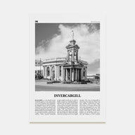 Invercargill Travel B&W Poster