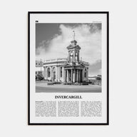 Invercargill Travel B&W Poster