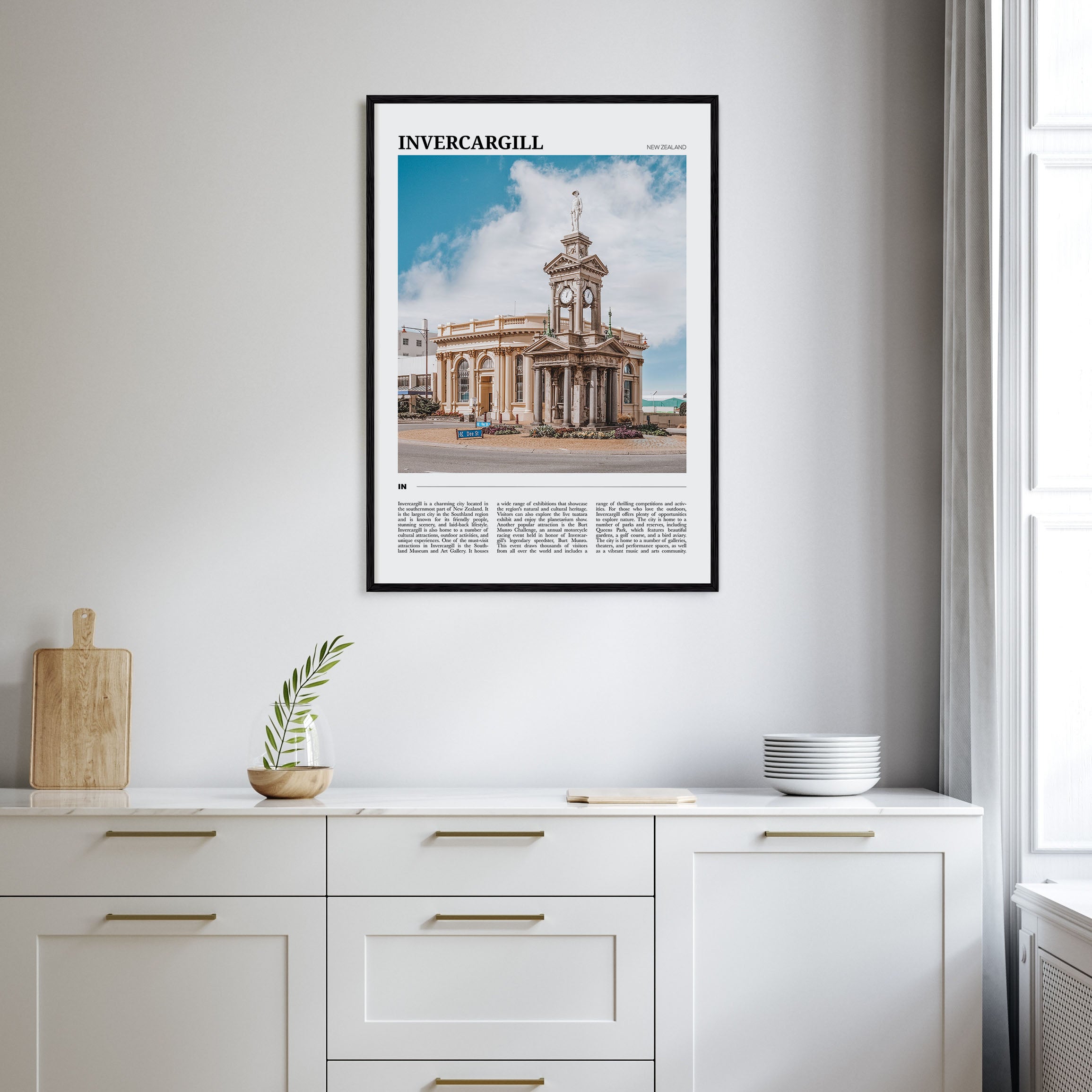 Invercargill Travel Color Poster