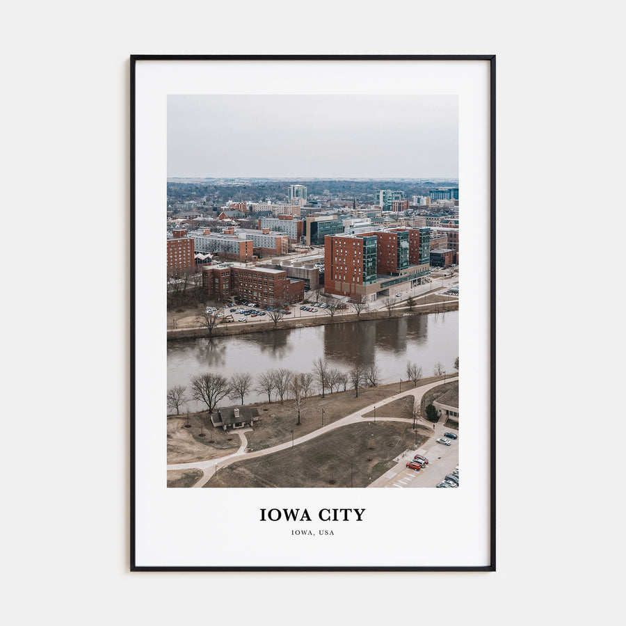 Iowa City Portrait Color Poster