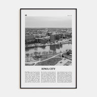 Iowa City Travel B&W Poster