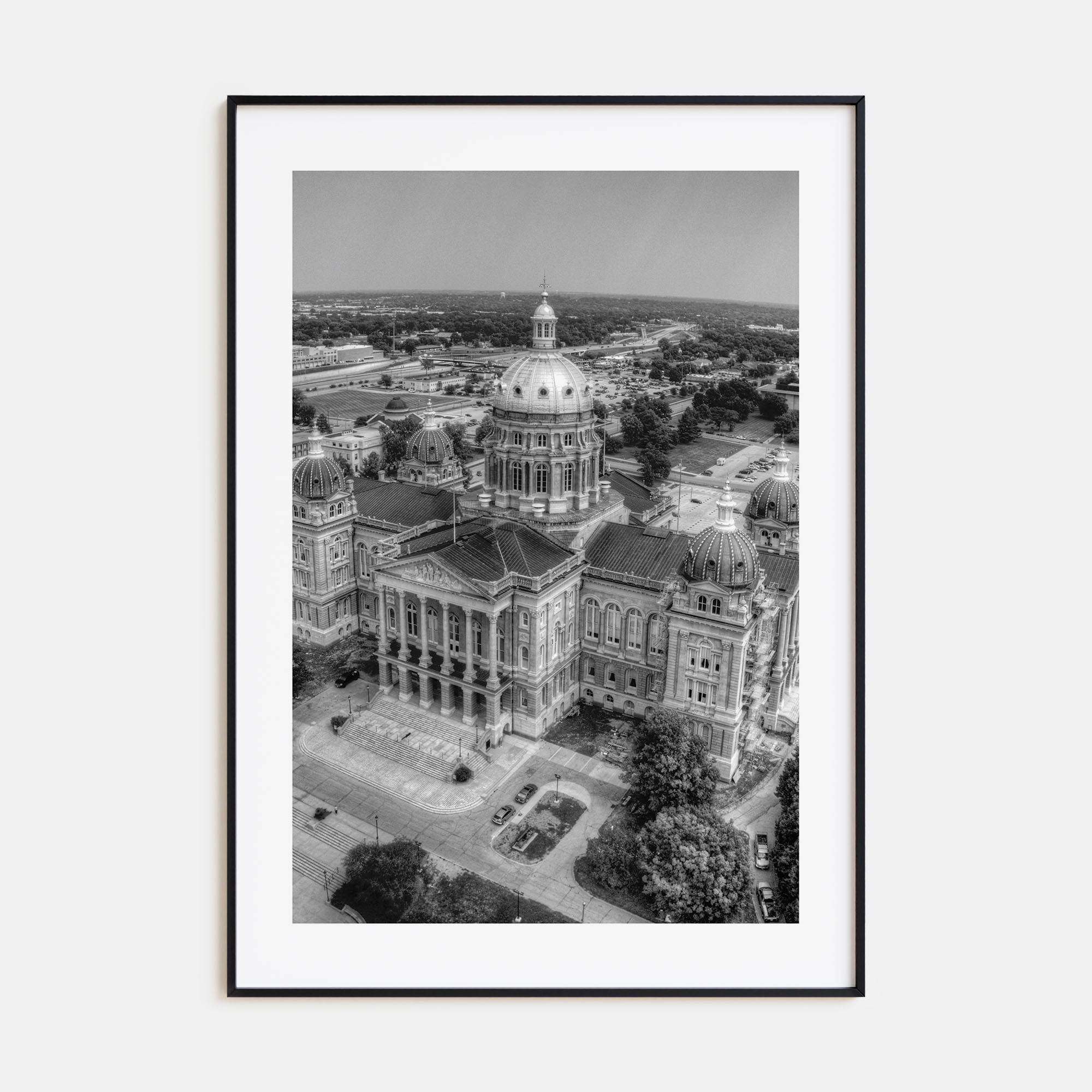 Iowa Photo B&W Poster