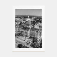 Iowa Photo B&W Poster