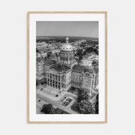 Iowa Photo B&W Poster