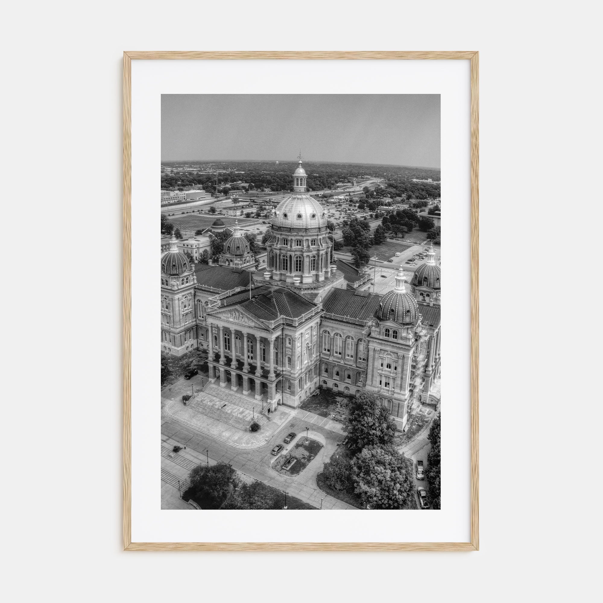 Iowa Photo B&W Poster